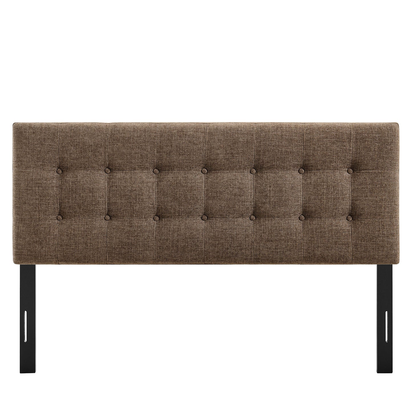 Vale Fabric Upholstered King Size Headboard in Mocha