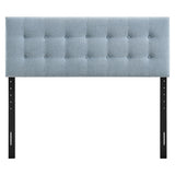 Vale Fabric Upholstered King Size Headboard in Sky Blue