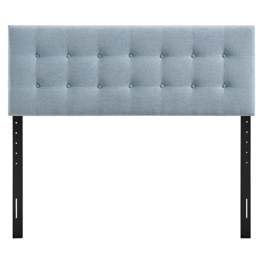 Vale Fabric Upholstered King Size Headboard in Sky Blue