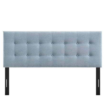 Emily Fabric Upholstered King Size Headboard in Sky Blue
