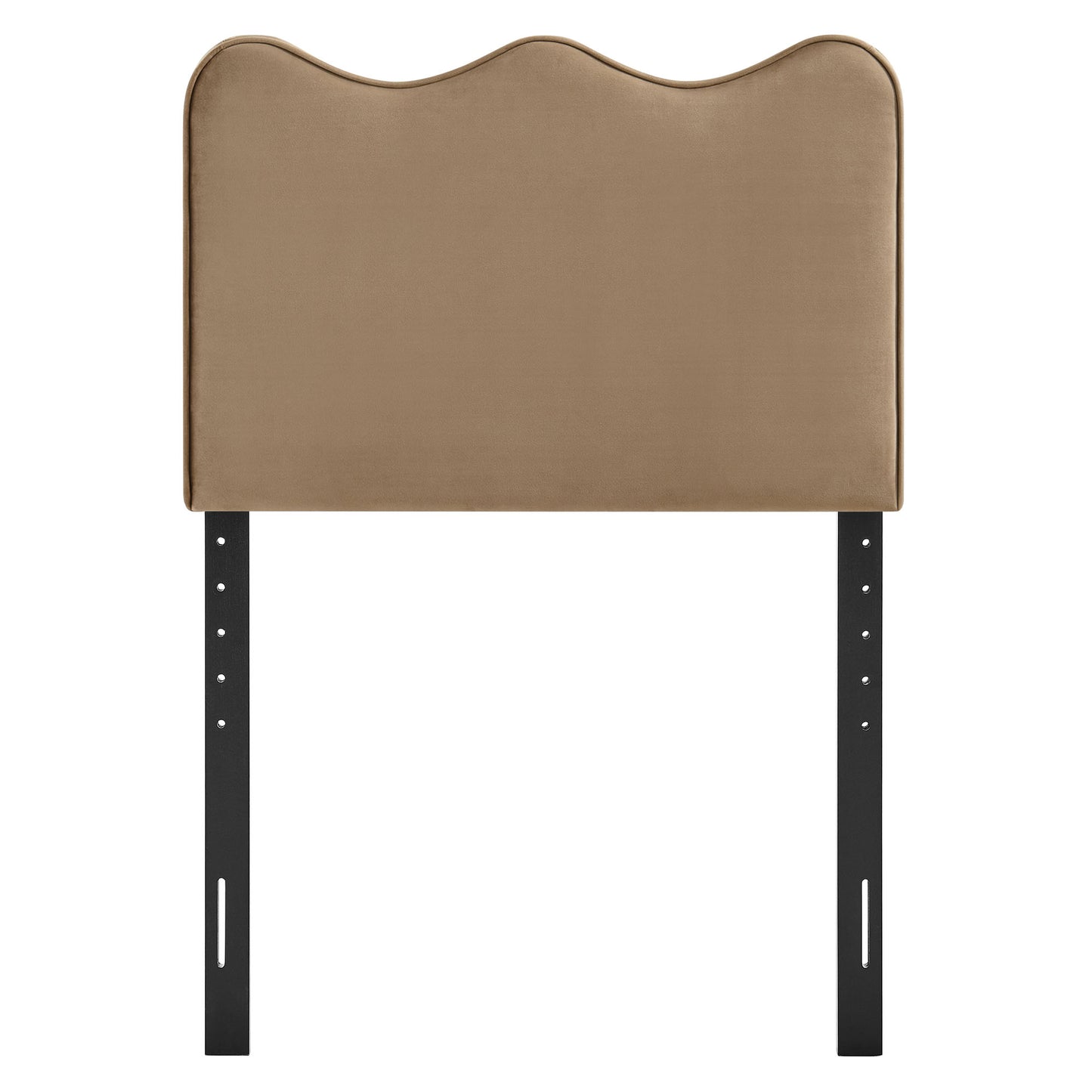 Hazel Stain-Resistant Performance Velvet Twin Size Headboard in Taupe