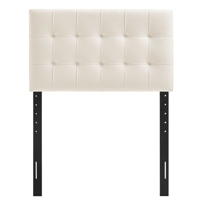 Lily Stain-Resistant Performance Velvet Twin Size Headboard by Furniture for America