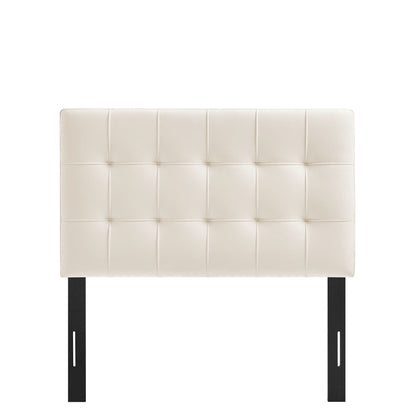 Lily Stain-Resistant Performance Velvet Twin Size Headboard by Furniture for America