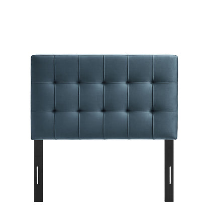 Lily Stain-Resistant Performance Velvet Twin Size Headboard by Furniture for America