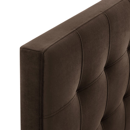 Lily Stain-Resistant Performance Velvet Twin Size Headboard by Furniture for America