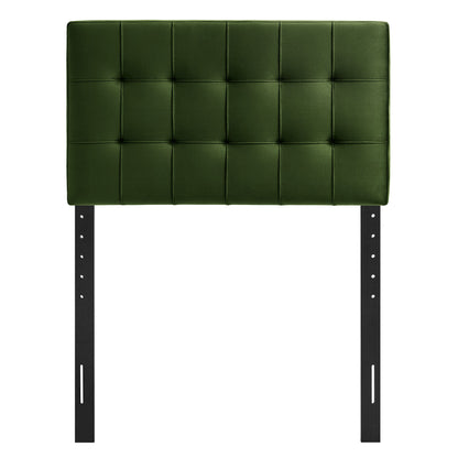Lily Stain-Resistant Performance Velvet Twin Size Headboard by Furniture for America