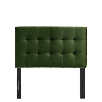 Lily Stain-Resistant Performance Velvet Twin Size Headboard by Furniture for America