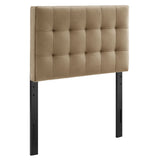 Cleo Stain-Resistant Performance Velvet Twin Size Headboard in Taupe