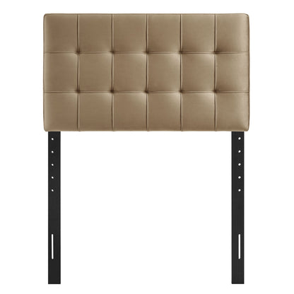 Lily Stain-Resistant Performance Velvet Twin Size Headboard by Furniture for America
