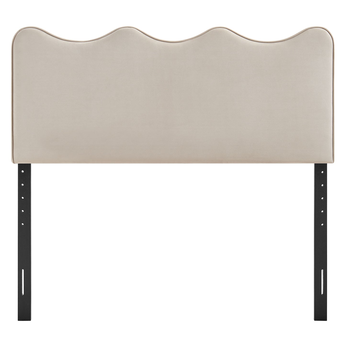 Hazel Stain-Resistant Performance Velvet Full Size Headboard in Almond