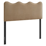 Hazel Stain-Resistant Performance Velvet Full Size Headboard in Taupe