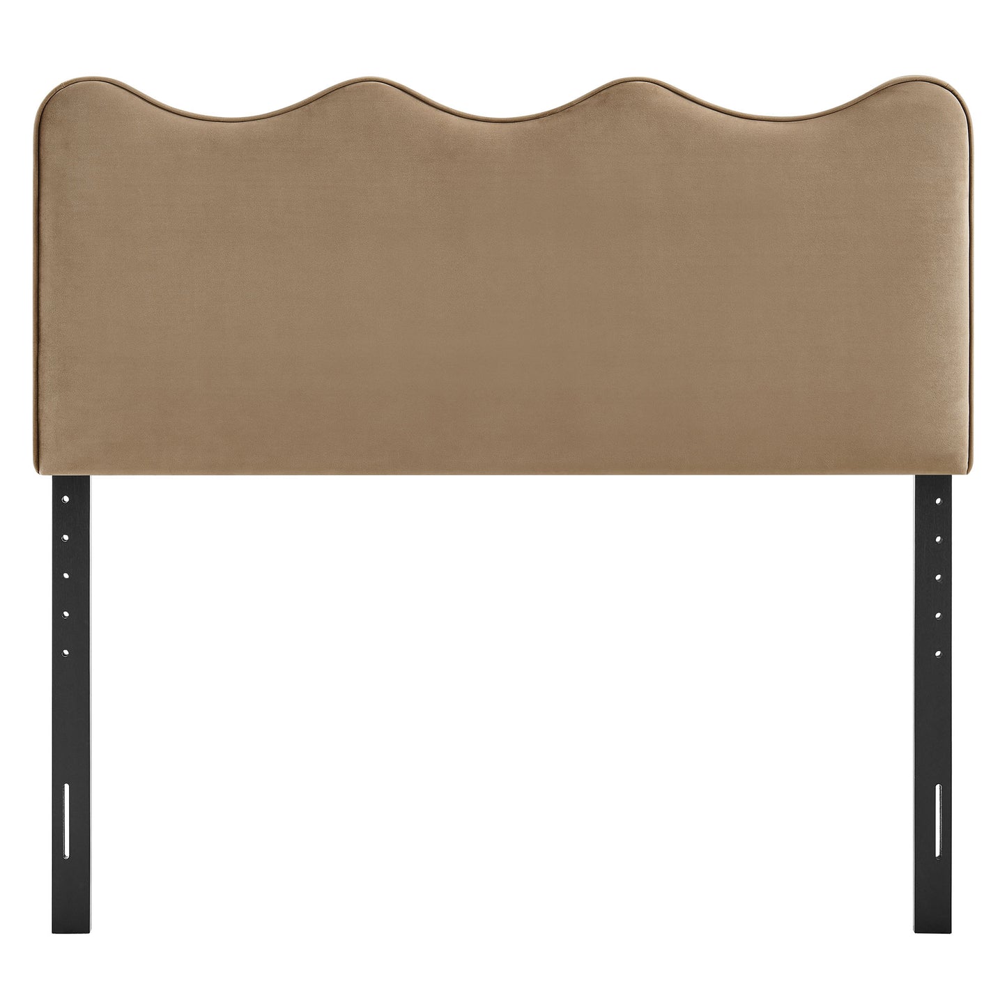 Hazel Stain-Resistant Performance Velvet Queen Size Headboard in Taupe