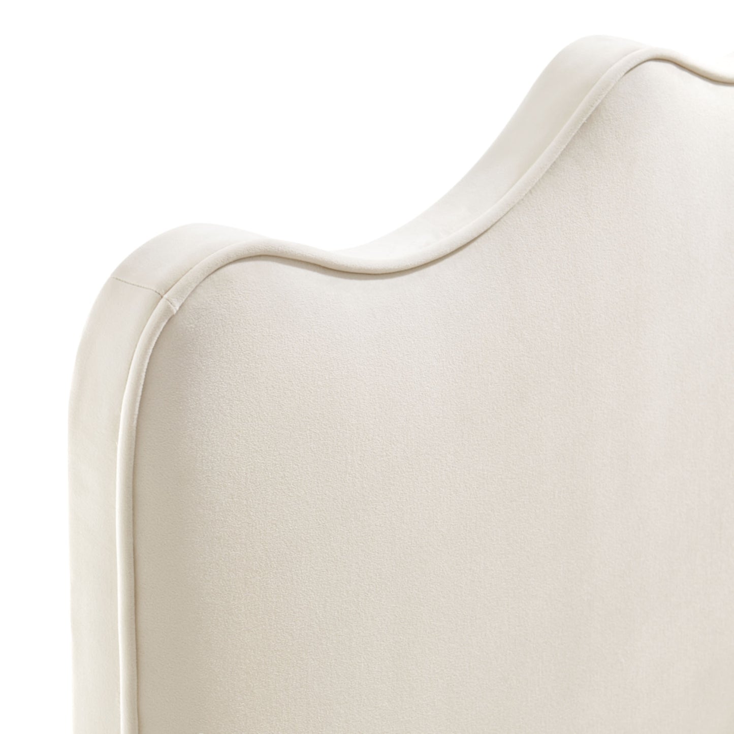 Hazel Stain-Resistant Performance Velvet King Size Headboard in Alabaster
