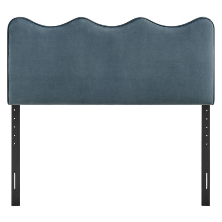 Athena Stain-Resistant Performance Velvet King Size Headboard in Cadet Blue
