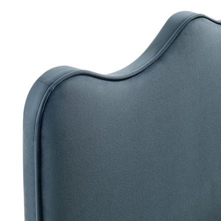 Athena Stain-Resistant Performance Velvet King Size Headboard in Cadet Blue