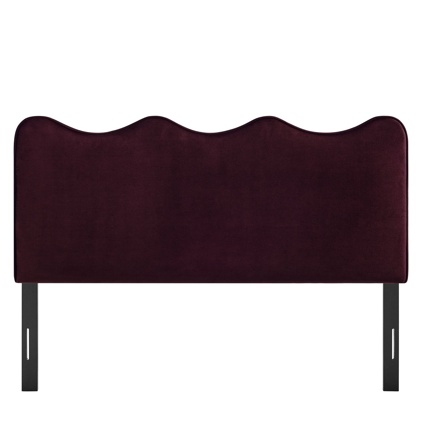Hazel Stain-Resistant Performance Velvet King Size Headboard in Mulberry