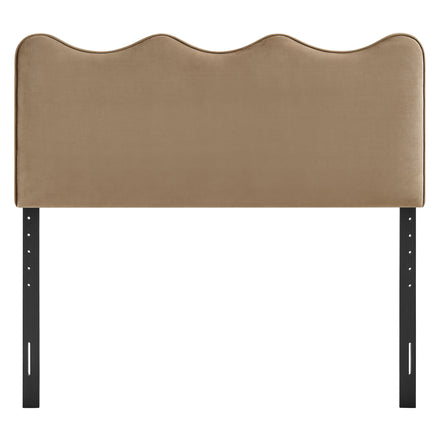 Athena Stain-Resistant Performance Velvet King Size Headboard in Taupe