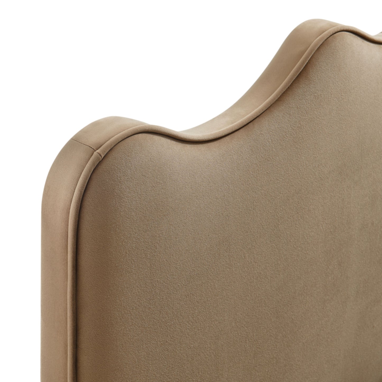 Hazel Stain-Resistant Performance Velvet King Size Headboard in Taupe
