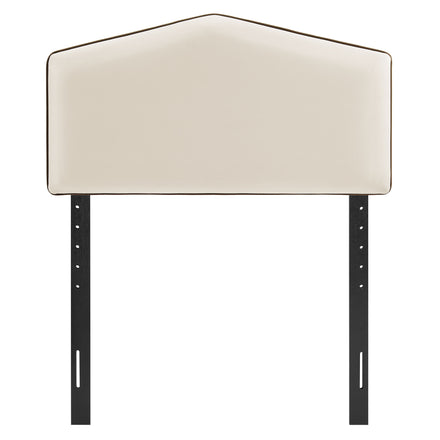 Cosette Performance Velvet Twin Size Headboard in Alabaster