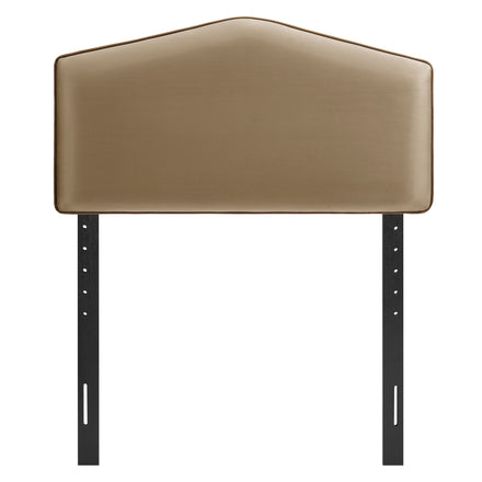 Cosette Performance Velvet Twin Size Headboard in Taupe