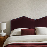 Lattice Performance Velvet Full Size Headboard in Mulberry