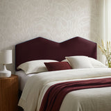 Lattice Performance Velvet Full Size Headboard in Mulberry