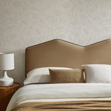 Lattice Performance Velvet Full Size Headboard in Taupe