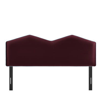 Cosette Performance Velvet Queen Size Headboard by Furniture for America