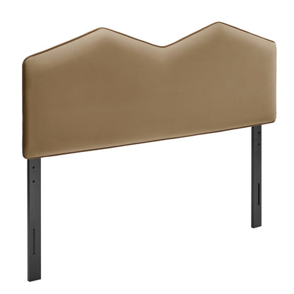 Cosette Performance Velvet Queen Size Headboard by Furniture for America