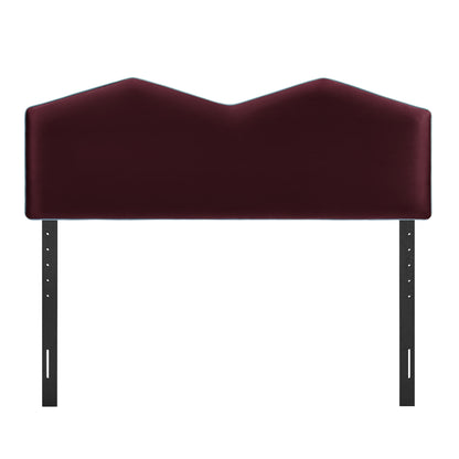 Cosette Performance Velvet King Size Headboard by Furniture for America