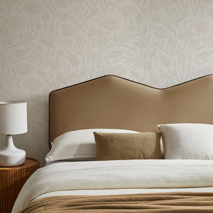 Cosette Performance Velvet King Size Headboard by Furniture for America