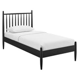 Tawny Twin Size Spindle Bed Frame in Black