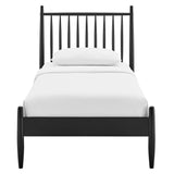 Tawny Twin Size Spindle Bed Frame in Black