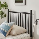 Tawny Twin Size Spindle Bed Frame in Black