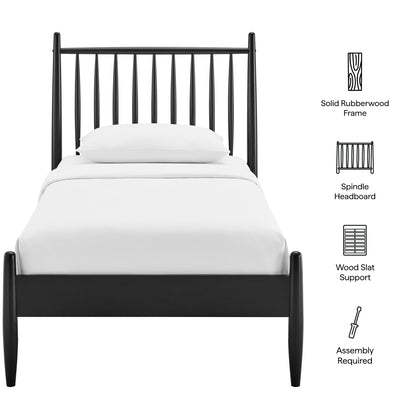 Zane Twin Size Spindle Bed Frame by Furniture for America