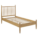 Tawny Twin Size Spindle Bed Frame in Light Oak