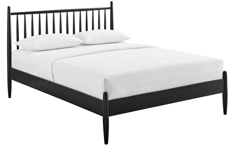 Tawny Full Size Spindle Bed Frame in Black