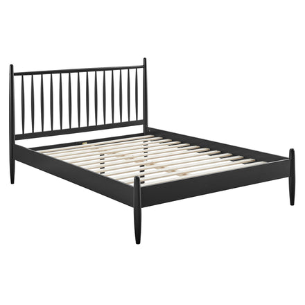 Zane Queen Size Spindle Bed in Black