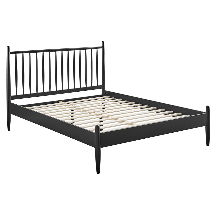 Tawny King Size Spindle Bed in Black