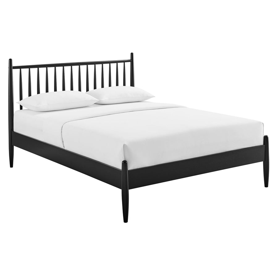 Tawny King Size Spindle Bed in Black