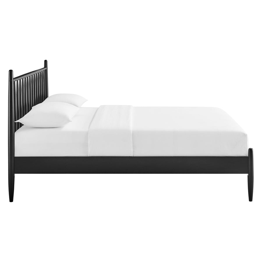 Tawny King Size Spindle Bed in Black