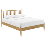 Tawny King Size Spindle Bed in Light Oak
