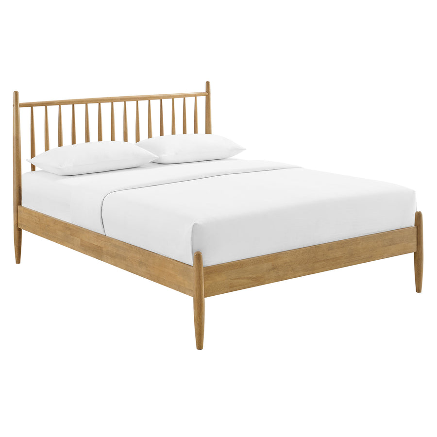 Tawny King Size Spindle Bed in Light Oak