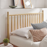 Tawny King Size Spindle Bed in Light Oak