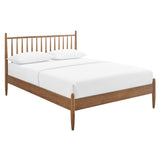 Tawny King Size Spindle Bed in Walnut