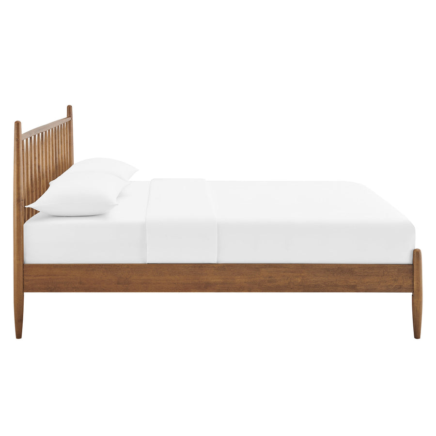 Tawny King Size Spindle Bed in Walnut