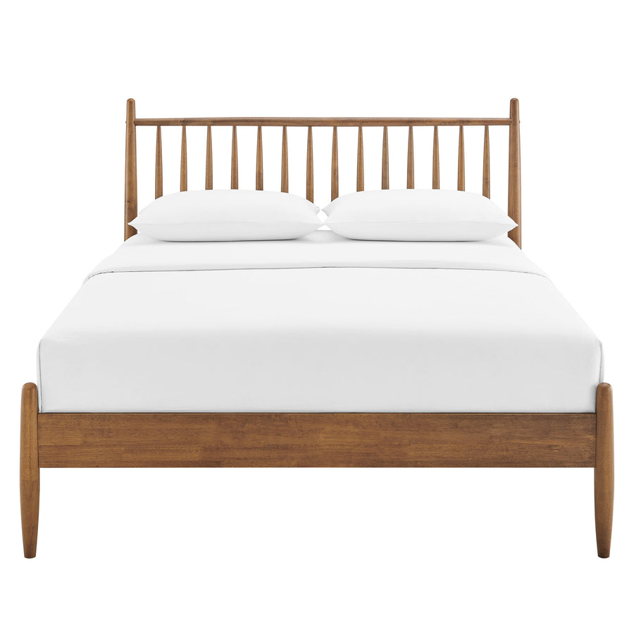 Tawny King Size Spindle Bed in Walnut