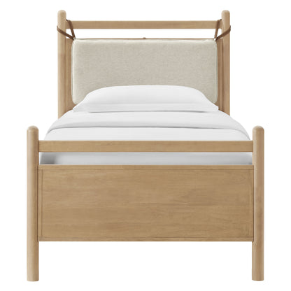 Leni Twin Size Wood Platform Bed Frame by Furniture for America