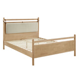 Loom Full Size Wood Platform Bed Frame in Light Oak Heathered Ivory