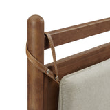 Loom Full Size Wood Platform Bed Frame in Walnut Heathered Ivory